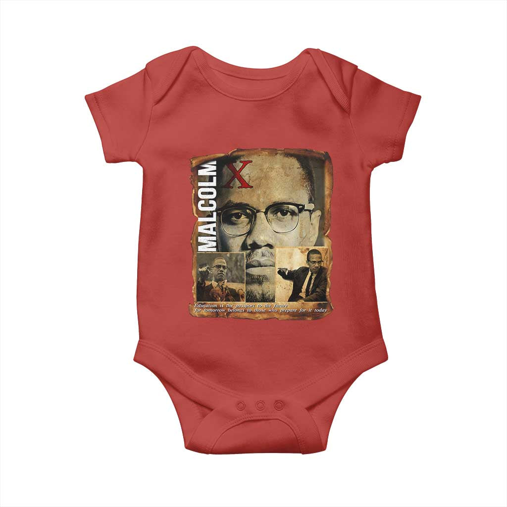 Education Is The Passport To The Future Baby Onesie Malcolm X Quote - Wonder Print Shop