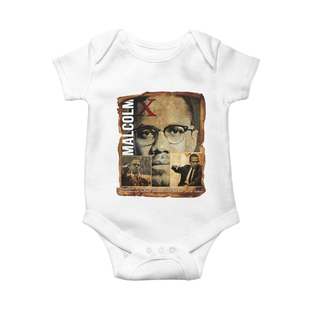 Education Is The Passport To The Future Baby Onesie Malcolm X Quote - Wonder Print Shop