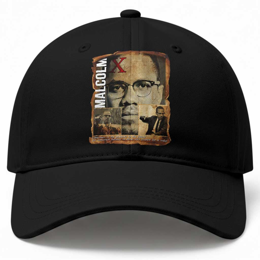 Education Is The Passport To The Future Baseball Cap Malcolm X Quote
