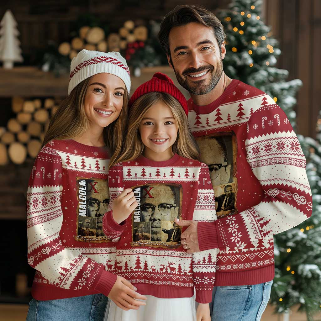 Education Is The Passport To The Future Ugly Christmas Sweater Malcolm X Quote - Wonder Print Shop