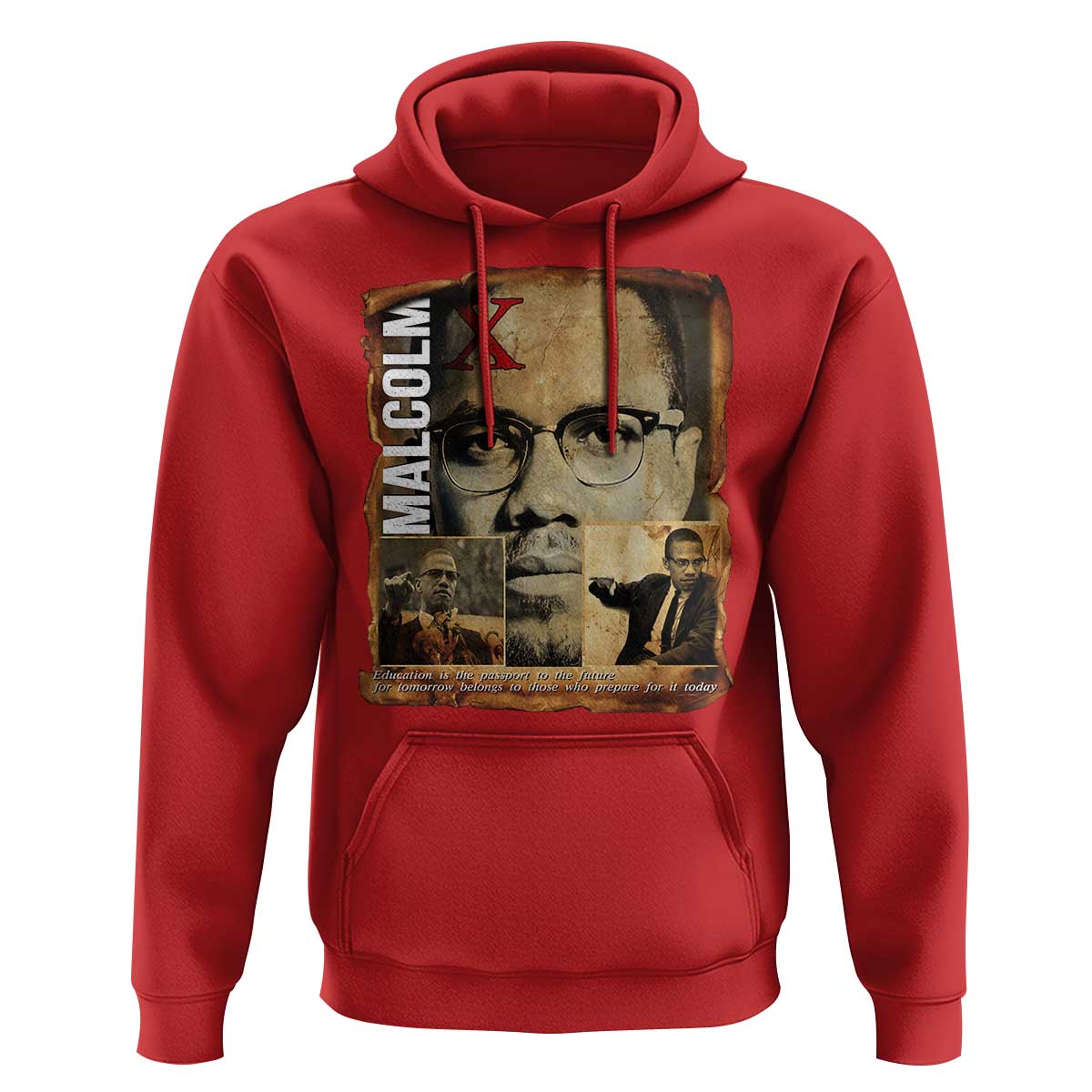 Education Is The Passport To The Future Hoodie Malcolm X Quote - Wonder Print Shop