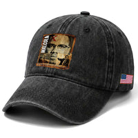 Education Is The Passport To The Future Washed Cotton Baseball Cap Malcolm X Quote