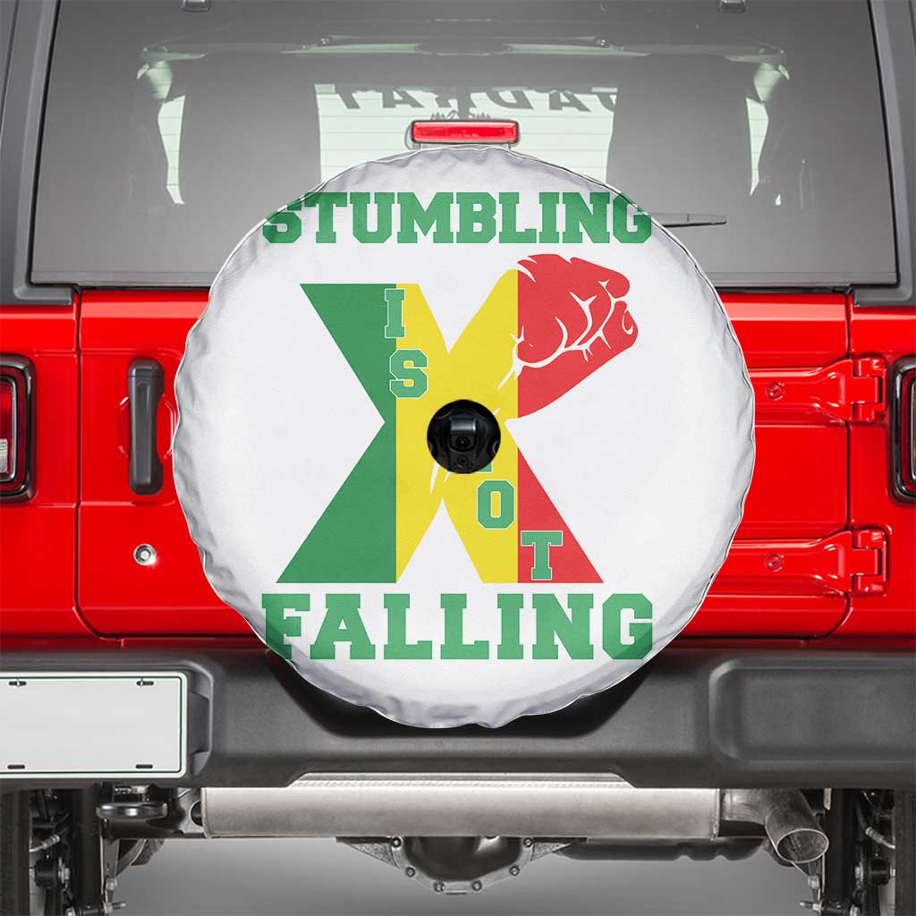 Stumbling Is Not Falling Spare Tire Cover African American Black History Month TS12