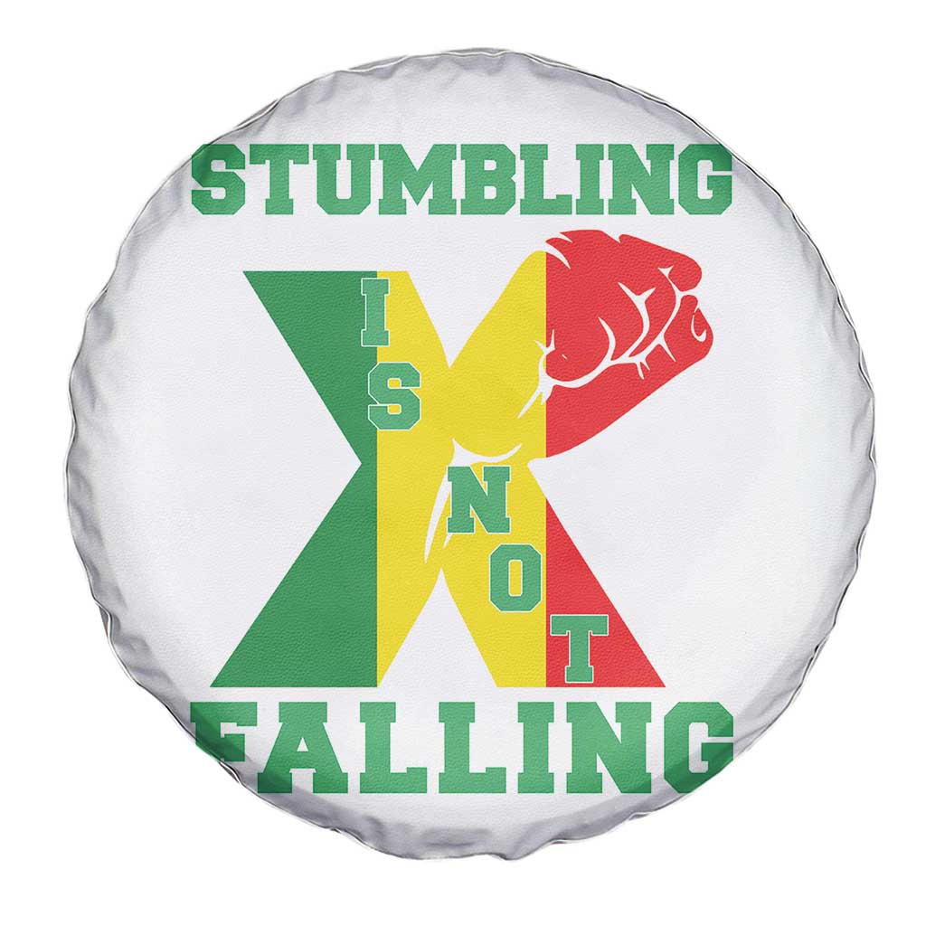Stumbling Is Not Falling Spare Tire Cover African American Black History Month TS12