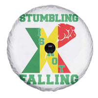 Stumbling Is Not Falling Spare Tire Cover African American Black History Month TS12