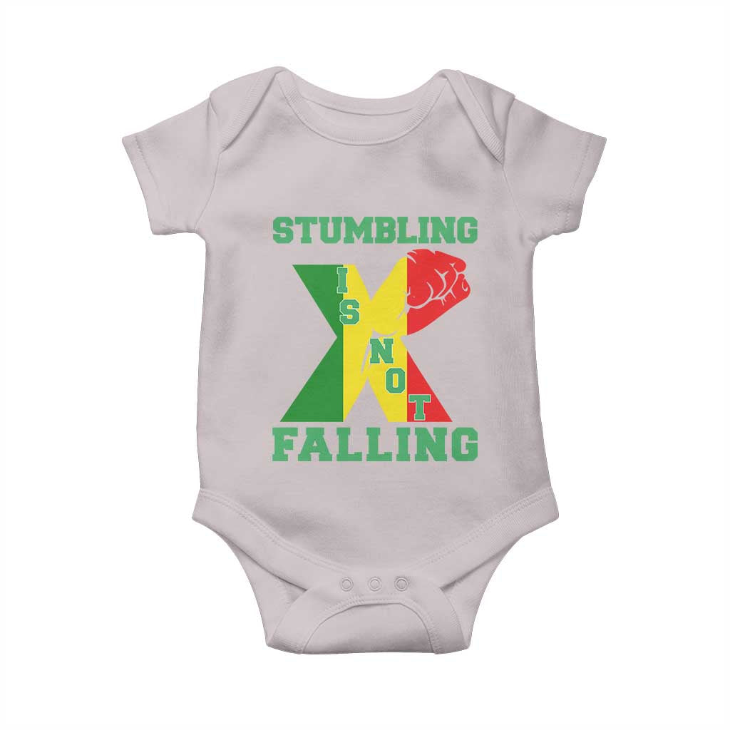 Stumbling Is Not Falling Baby Onesie African American Black History Month TS12
