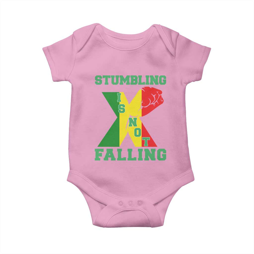 Stumbling Is Not Falling Baby Onesie African American Black History Month TS12