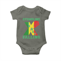 Stumbling Is Not Falling Baby Onesie African American Black History Month TS12