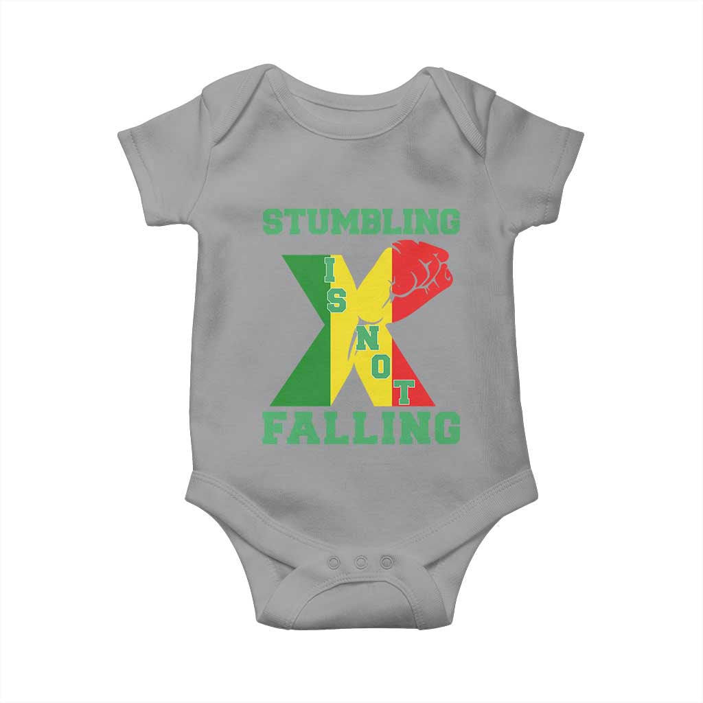 Stumbling Is Not Falling Baby Onesie African American Black History Month TS12