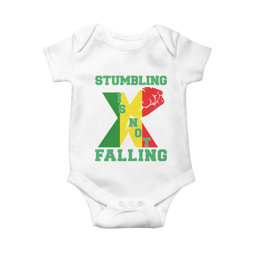 Stumbling Is Not Falling Baby Onesie African American Black History Month TS12