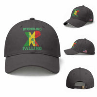 Stumbling Is Not Falling Baseball Cap African American Black History Month
