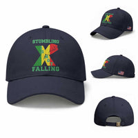 Stumbling Is Not Falling Baseball Cap African American Black History Month