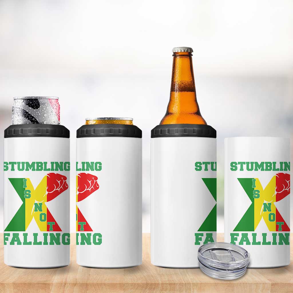 Stumbling Is Not Falling 4 in 1 Can Cooler Tumbler African American Black History Month TS12