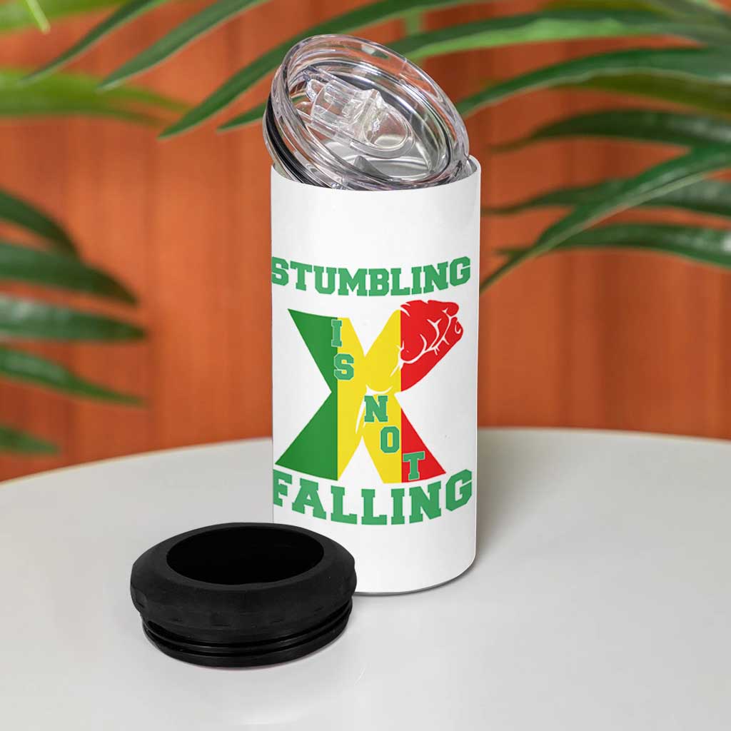 Stumbling Is Not Falling 4 in 1 Can Cooler Tumbler African American Black History Month TS12