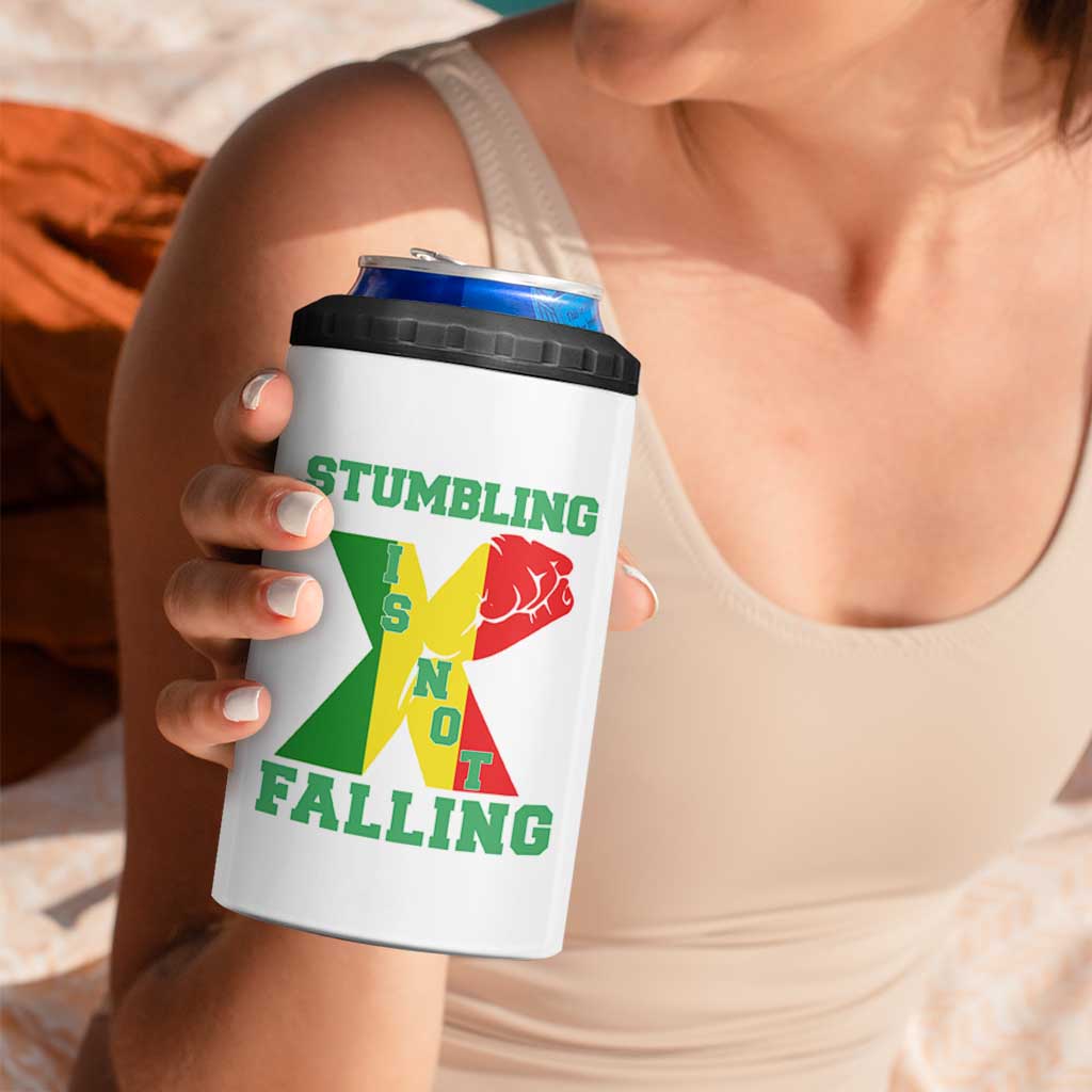 Stumbling Is Not Falling 4 in 1 Can Cooler Tumbler African American Black History Month TS12