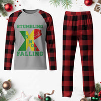 Stumbling Is Not Falling Plaid Pajama Set African American Black History Month TS12