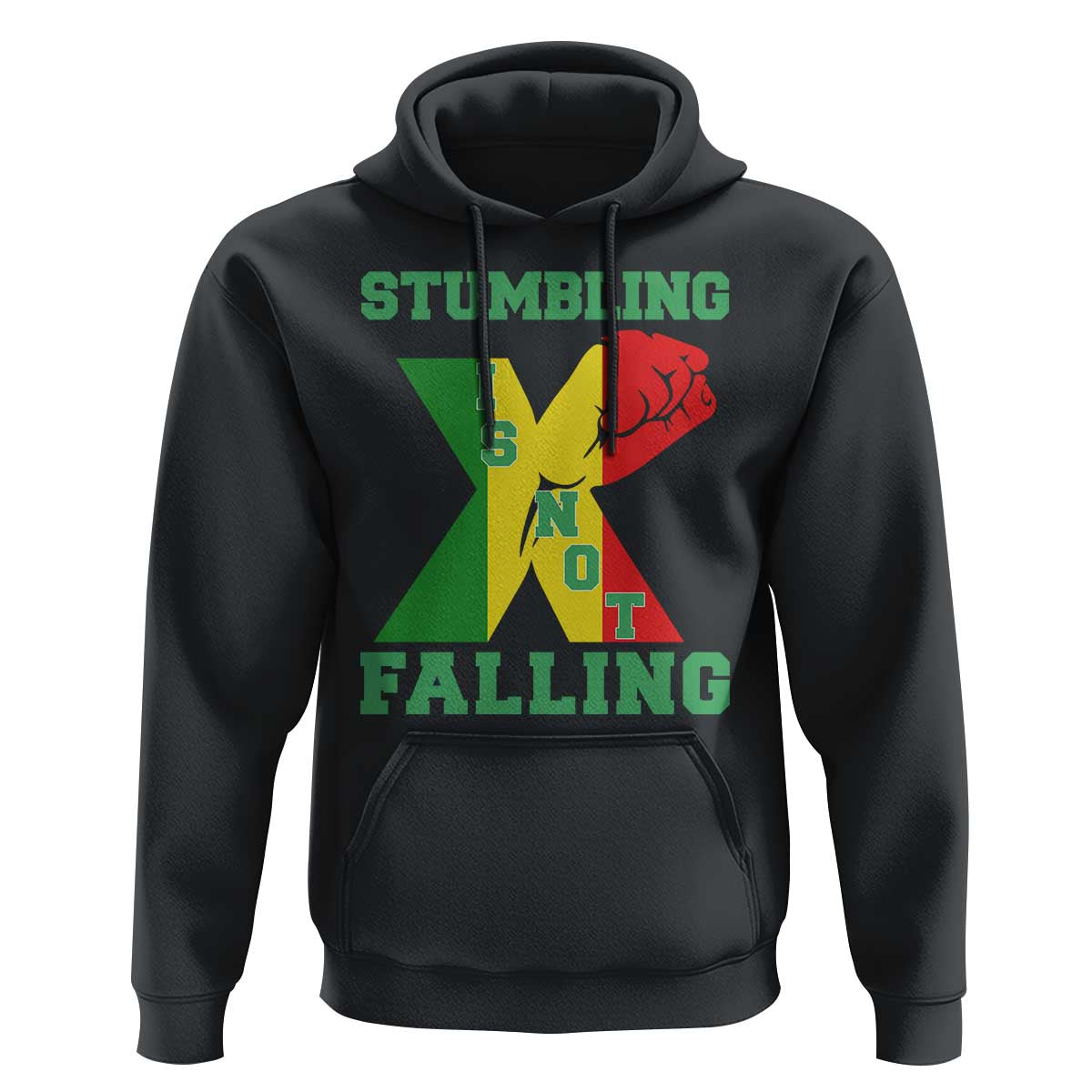 Stumbling Is Not Falling Hoodie African American Black History Month TS12