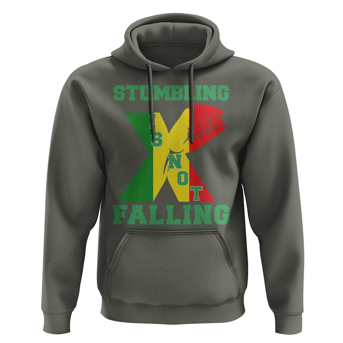 Stumbling Is Not Falling Hoodie African American Black History Month TS12