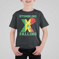 Stumbling Is Not Falling T Shirt For Kid African American Black History Month TS12