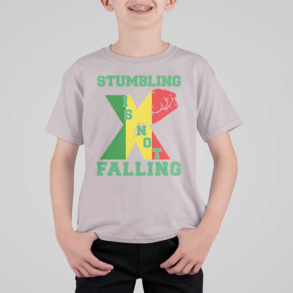 Stumbling Is Not Falling T Shirt For Kid African American Black History Month TS12