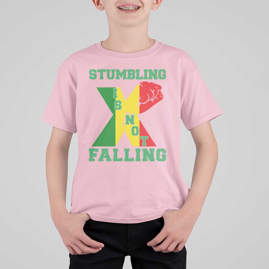 Stumbling Is Not Falling T Shirt For Kid African American Black History Month TS12