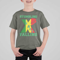 Stumbling Is Not Falling T Shirt For Kid African American Black History Month TS12
