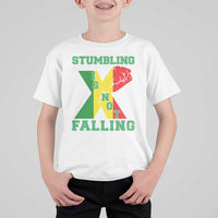 Stumbling Is Not Falling T Shirt For Kid African American Black History Month TS12