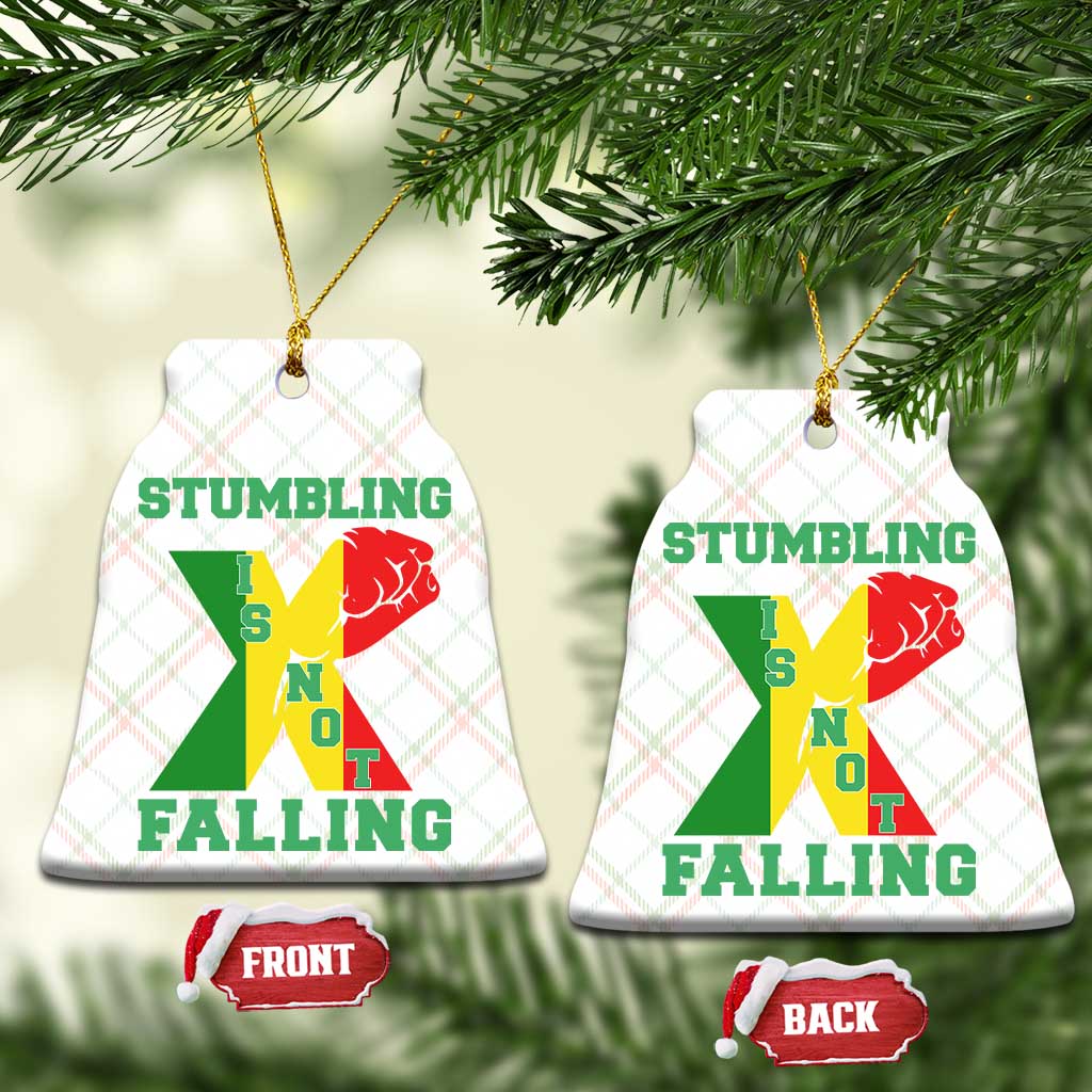 Stumbling Is Not Falling Ceramic Ornament African American Black History Month TS12