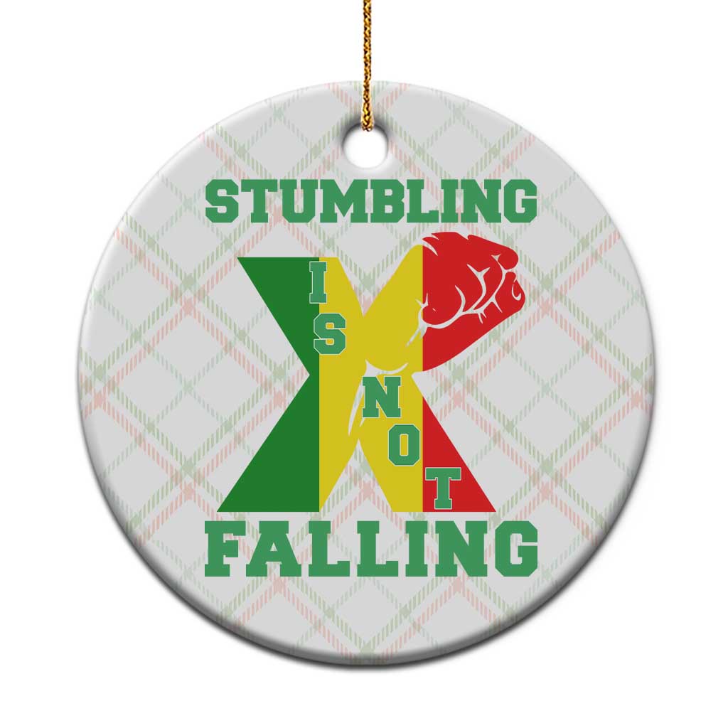 Stumbling Is Not Falling Ceramic Ornament African American Black History Month TS12