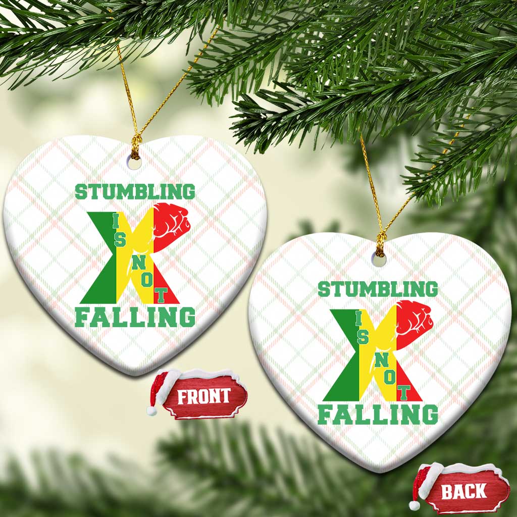 Stumbling Is Not Falling Ceramic Ornament African American Black History Month TS12