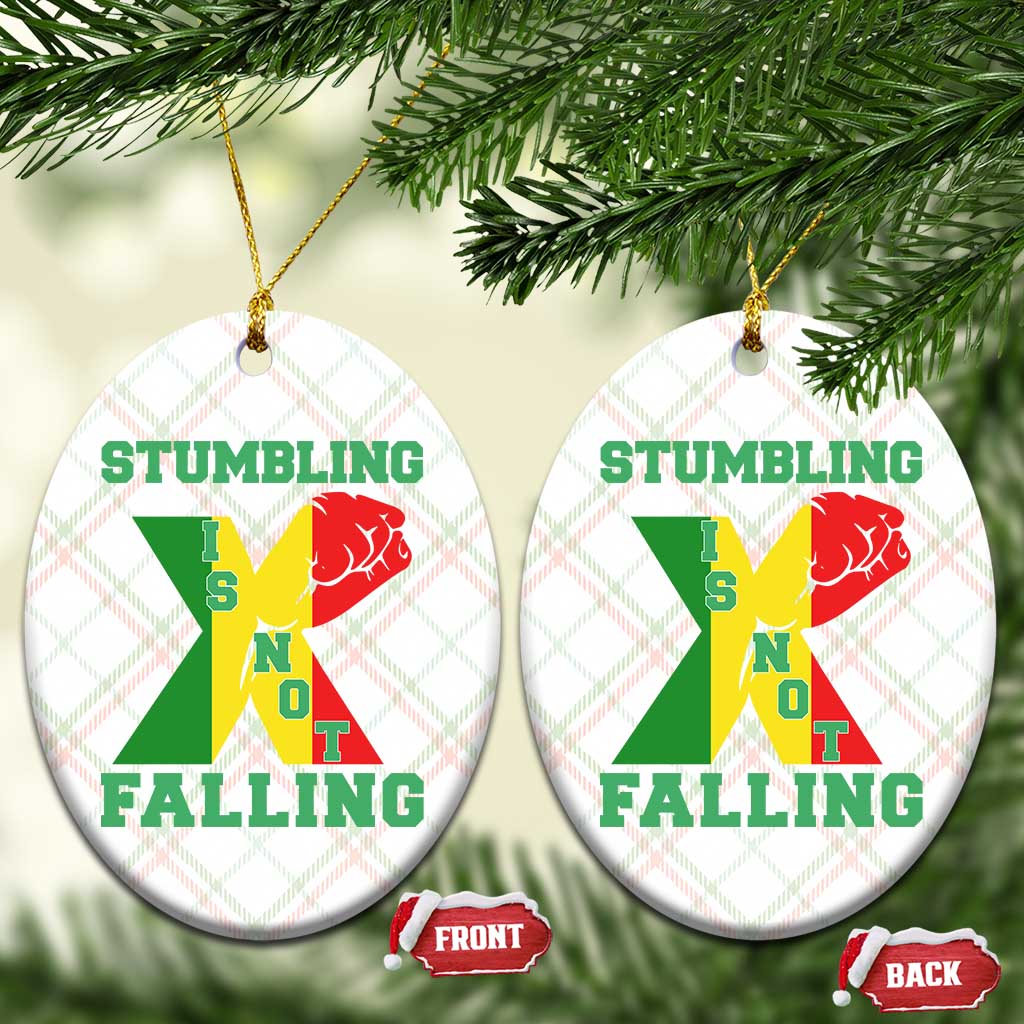 Stumbling Is Not Falling Ceramic Ornament African American Black History Month TS12