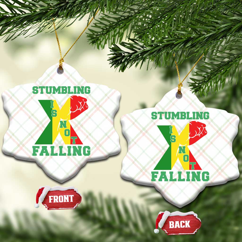 Stumbling Is Not Falling Ceramic Ornament African American Black History Month TS12