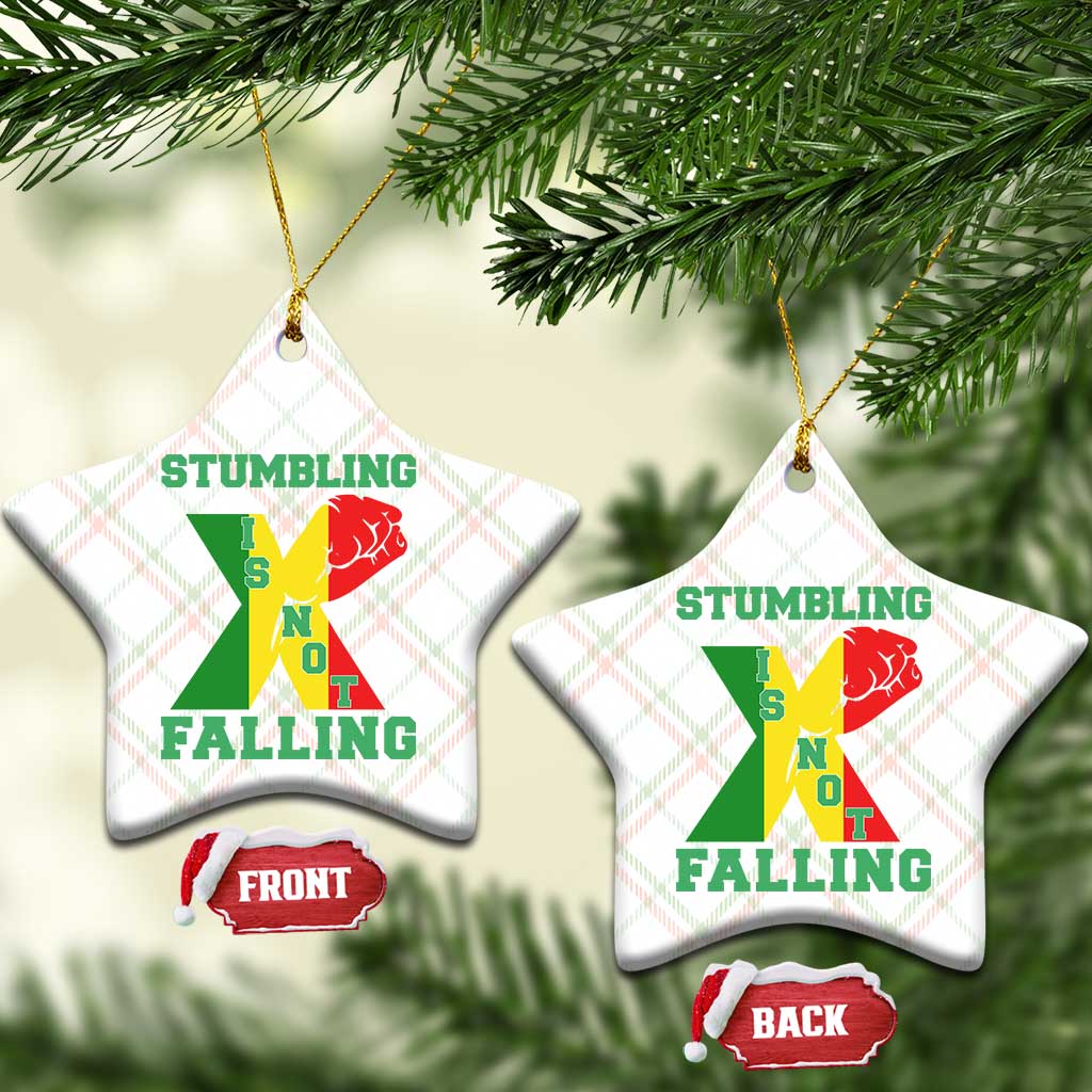 Stumbling Is Not Falling Ceramic Ornament African American Black History Month TS12