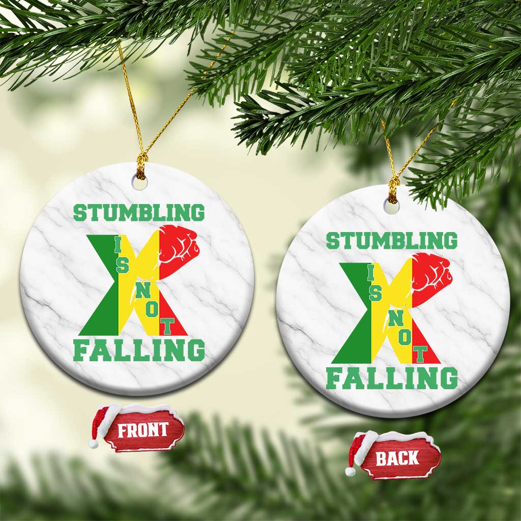 Stumbling Is Not Falling Ceramic Ornament African American Black History Month TS12