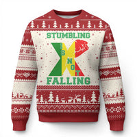 Stumbling Is Not Falling Ugly Christmas Sweater African American Black History Month TS12