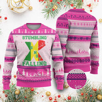 Stumbling Is Not Falling Ugly Christmas Sweater African American Black History Month TS12