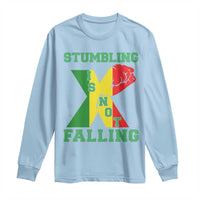 Stumbling Is Not Falling Long Sleeve Shirt African American Black History Month TS12