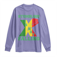 Stumbling Is Not Falling Long Sleeve Shirt African American Black History Month TS12