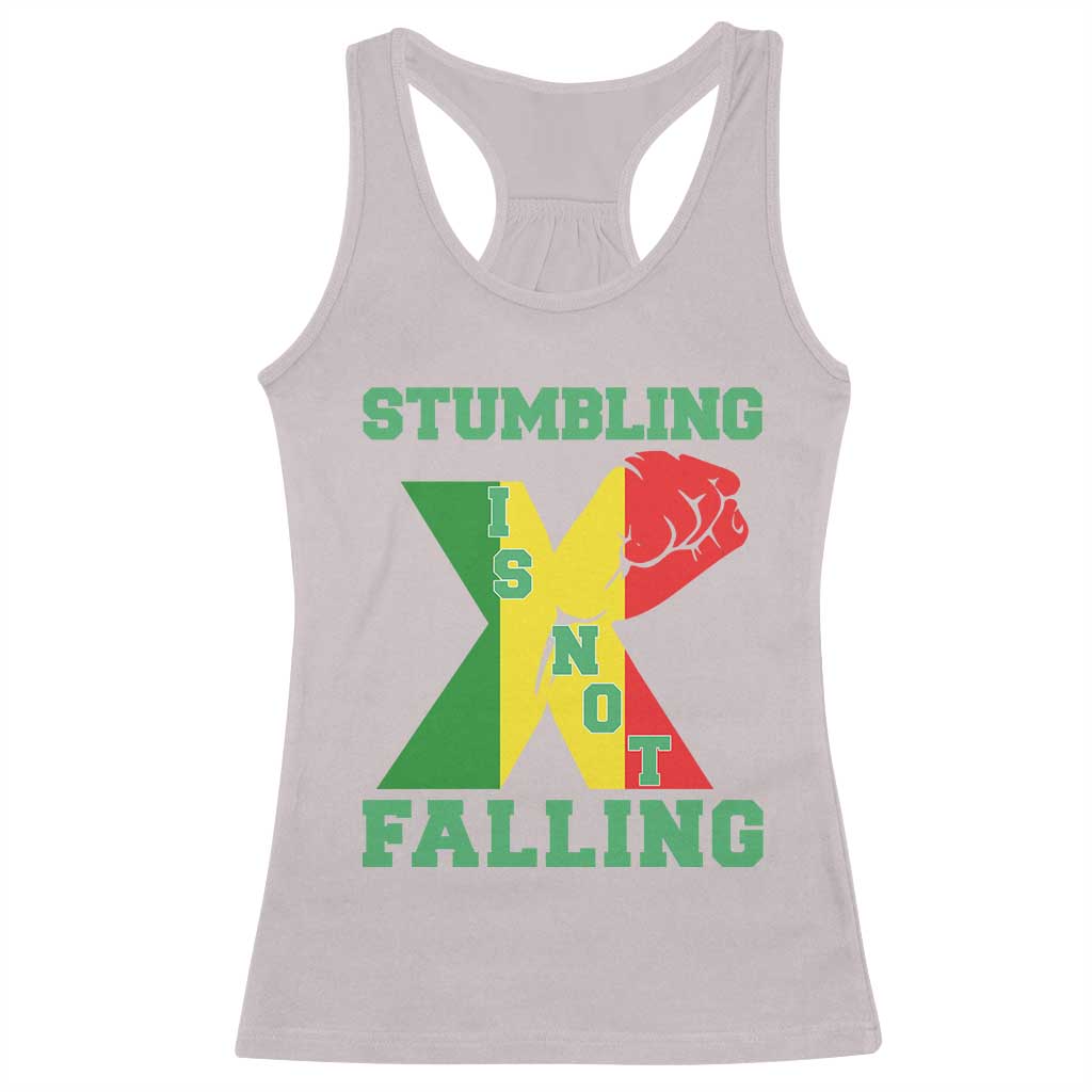 Stumbling Is Not Falling Racerback Tank Top African American Black History Month TS12