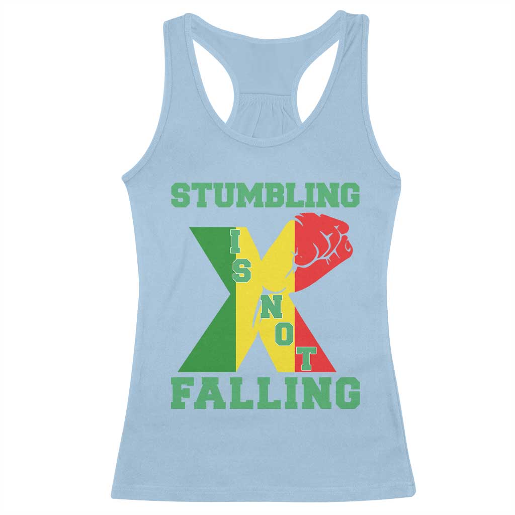 Stumbling Is Not Falling Racerback Tank Top African American Black History Month TS12