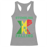 Stumbling Is Not Falling Racerback Tank Top African American Black History Month TS12