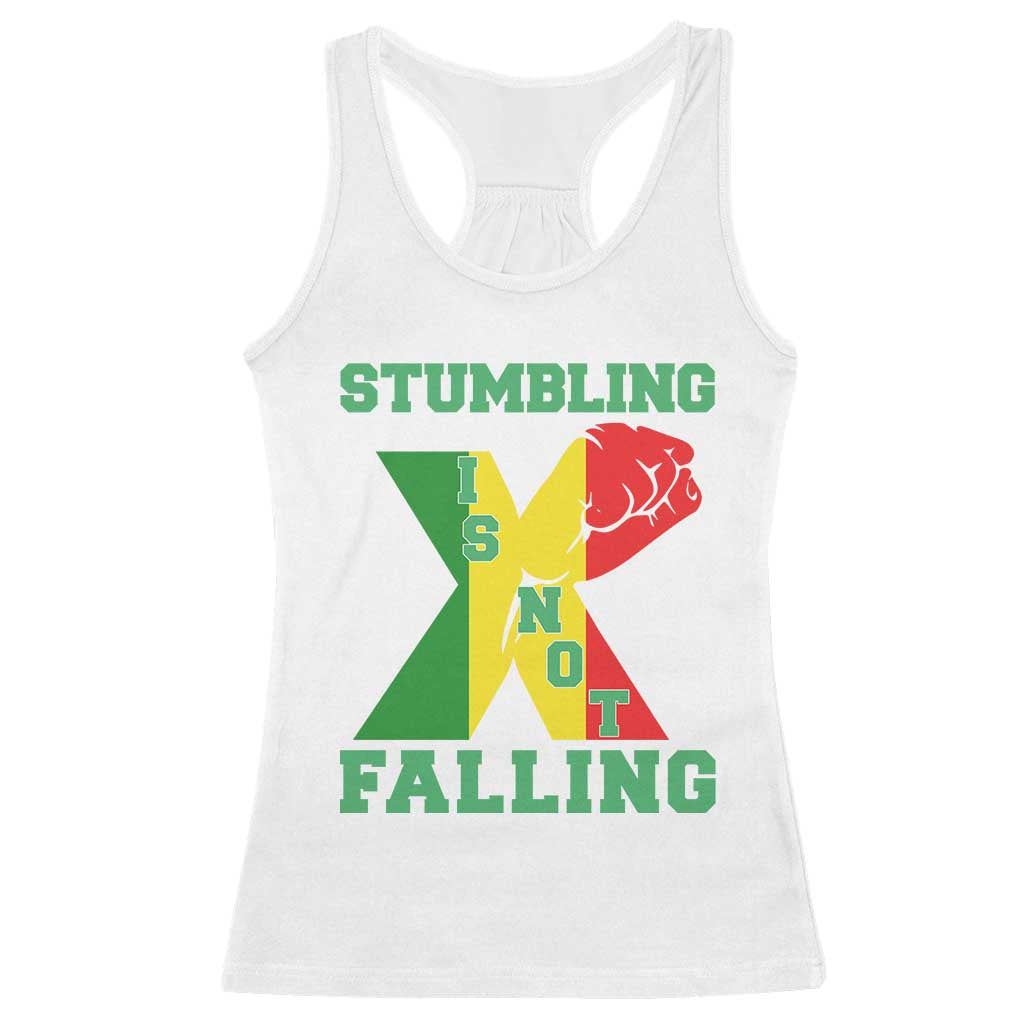 Stumbling Is Not Falling Racerback Tank Top African American Black History Month TS12