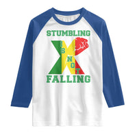 Stumbling Is Not Falling Raglan Shirt African American Black History Month TS12