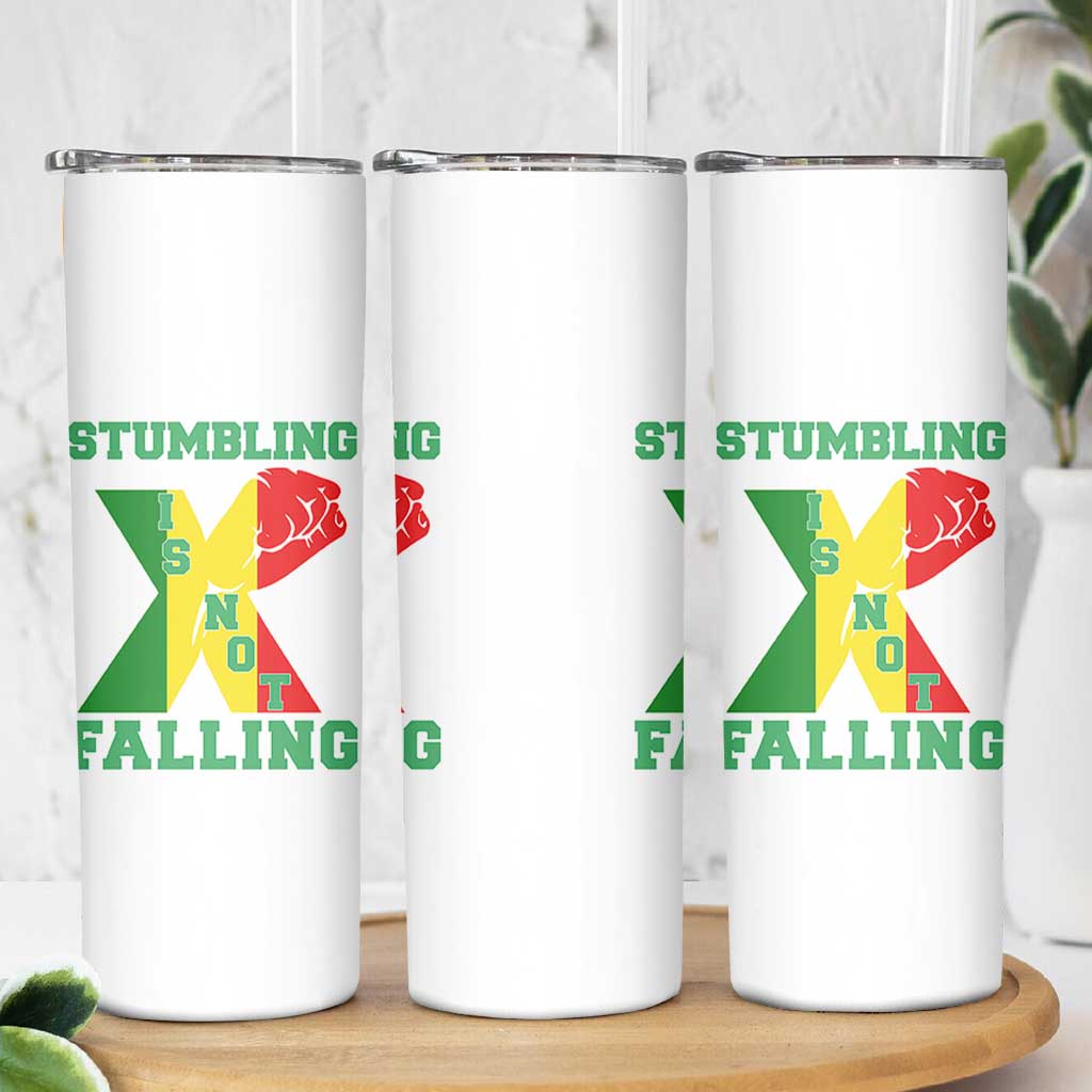 Stumbling Is Not Falling Skinny Tumbler African American Black History Month TS12