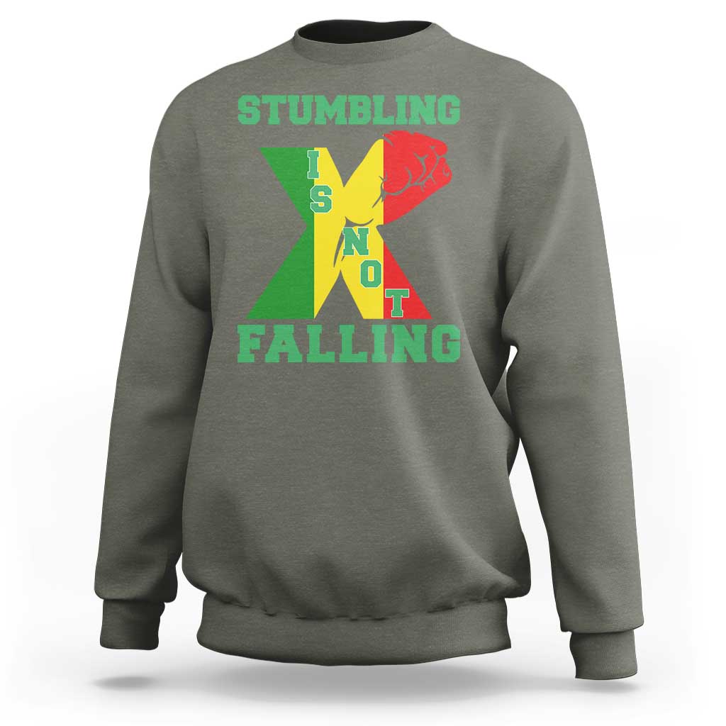 Stumbling Is Not Falling Sweatshirt African American Black History Month TS12