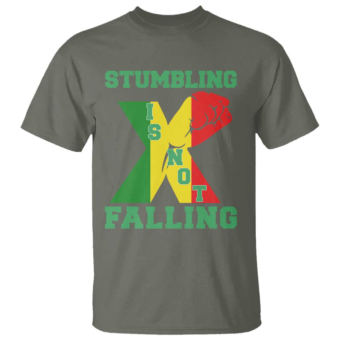 Stumbling Is Not Falling T Shirt African American Black History Month TS12