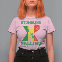 Stumbling Is Not Falling T Shirt For Women African American Black History Month TS12