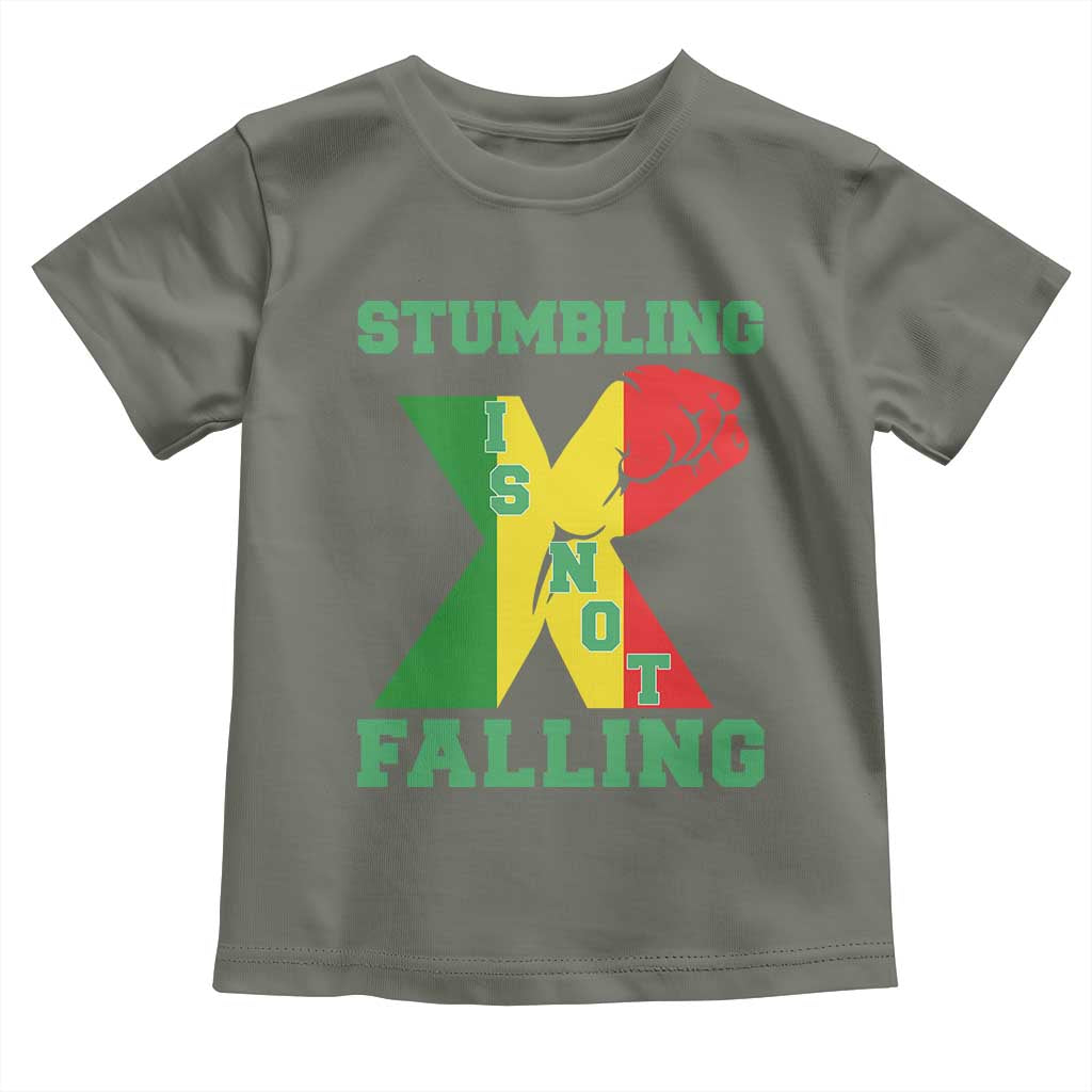 Stumbling Is Not Falling Toddler T Shirt African American Black History Month TS12