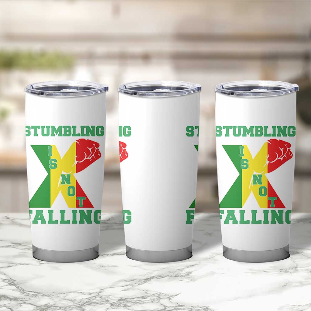 Stumbling Is Not Falling Tumbler Cup African American Black History Month TS12