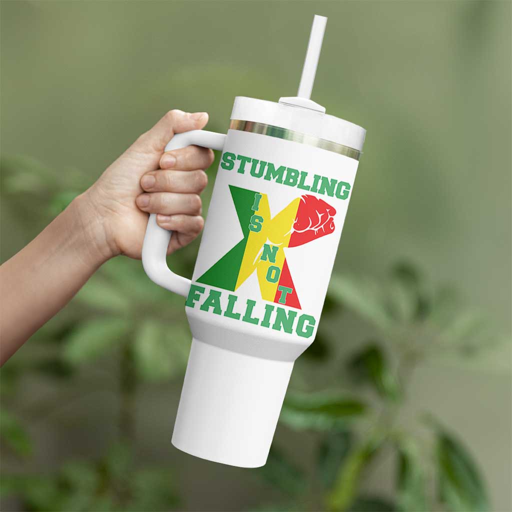 Stumbling Is Not Falling Tumbler With Handle African American Black History Month TS12